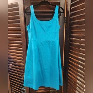 Covington Blue Sleeveless Midi Dress